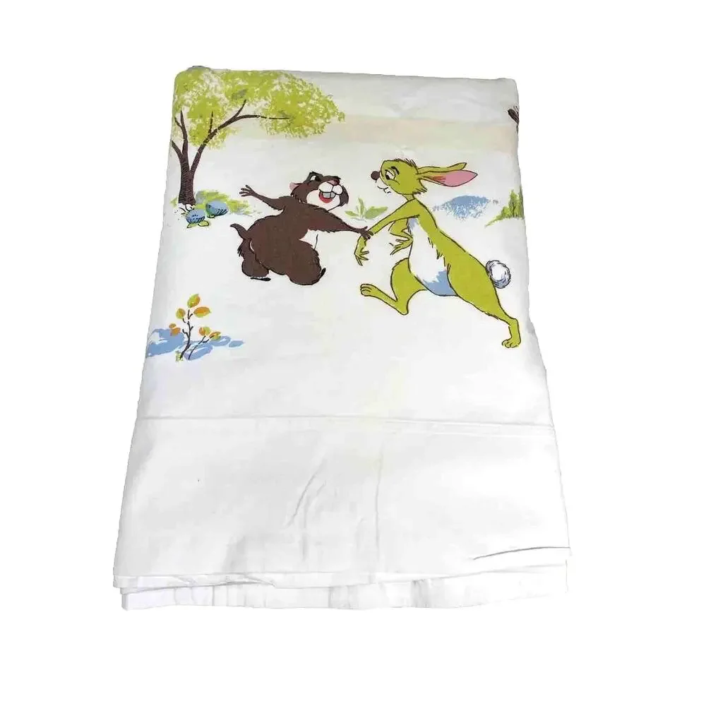 Disney Winnie The Pooh Twin Flat Bed Sheet Classic Collectible 1964 Vintage Rare